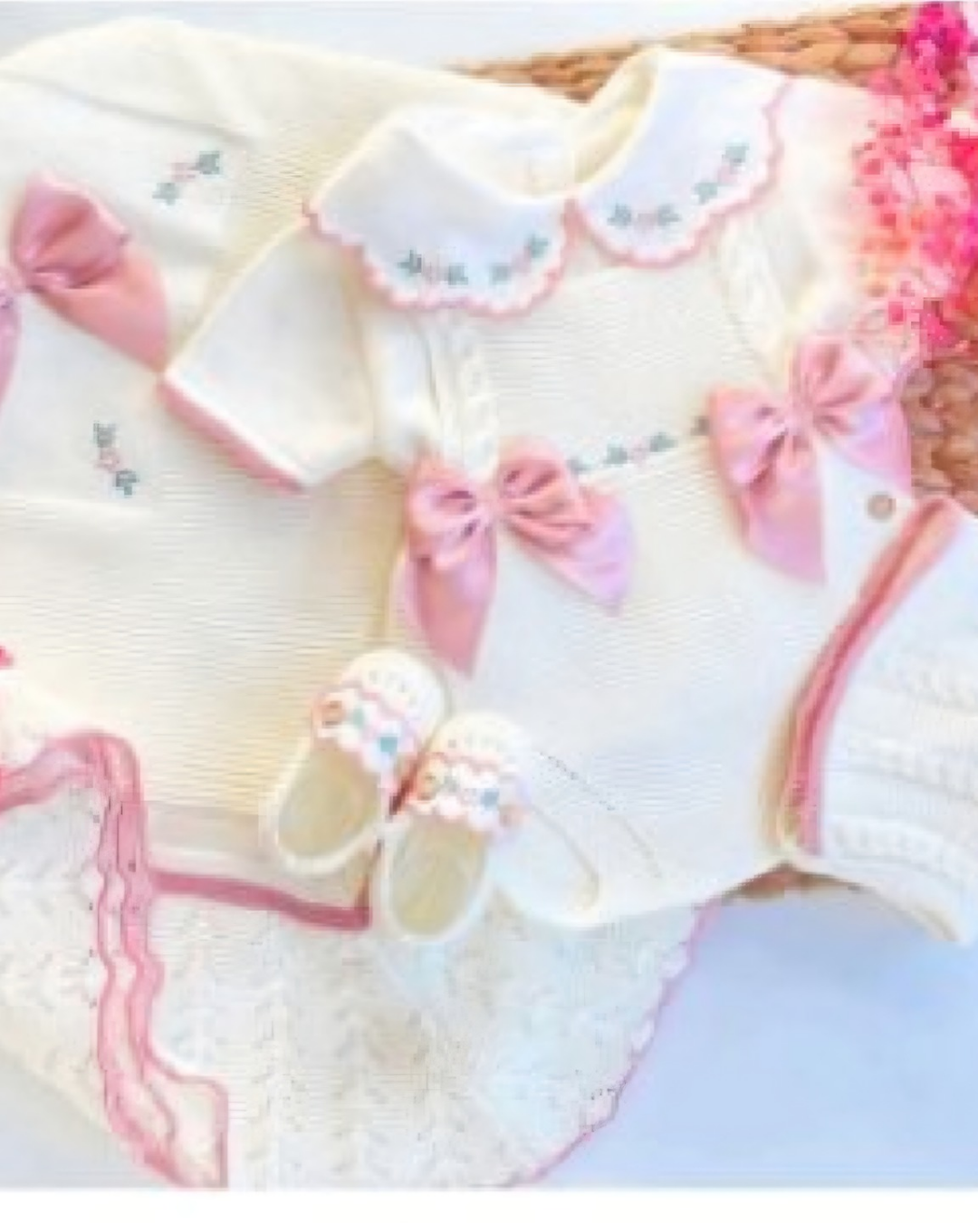 RANITA PAULA FLORES SET CON MANTA Y BOTINES